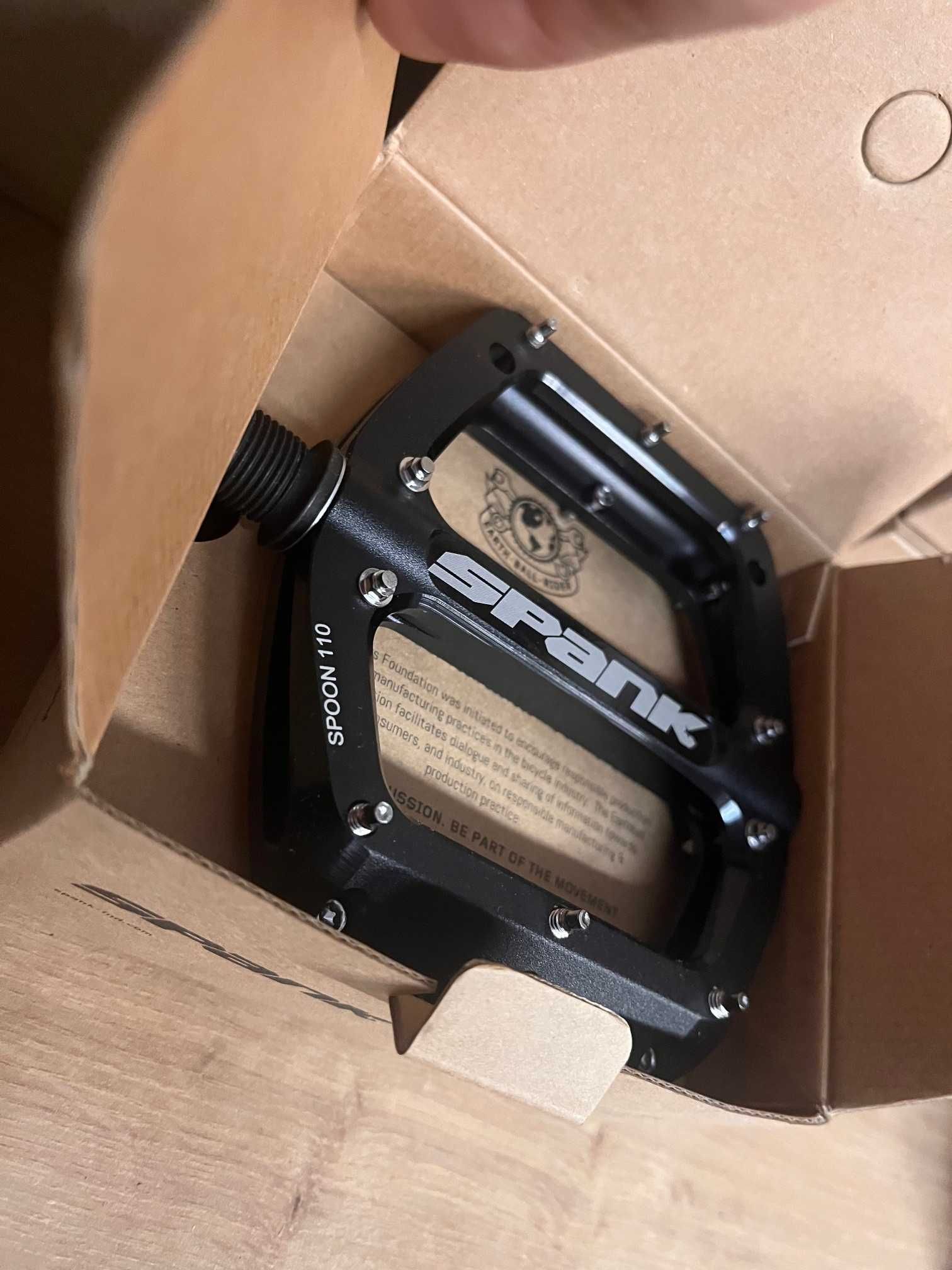 Pedały platformowe SPANK SPOON 110 Black L ebike elektryk enduro Pedal
