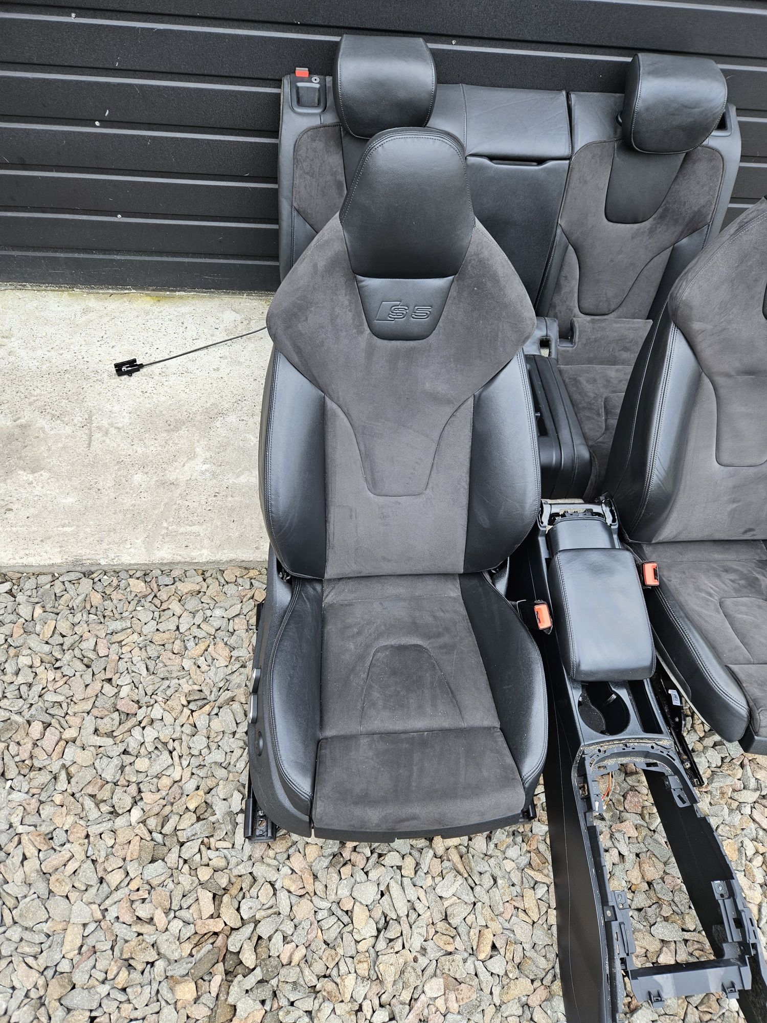 Audi a5 s5 8t coupe komplet foteli fotele sportowe alcantara