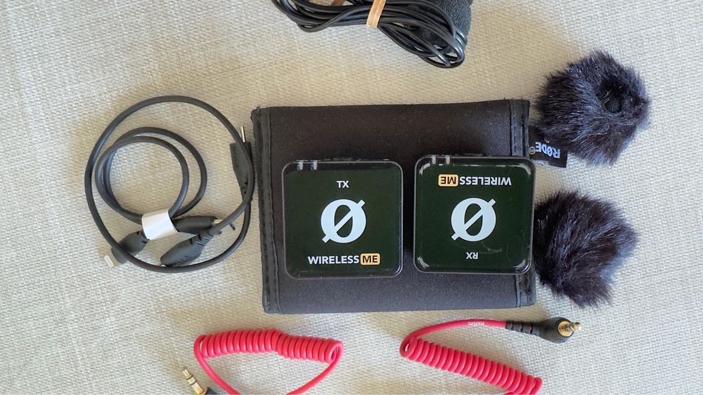 Microfone Rode - KIT completo sem fio.
