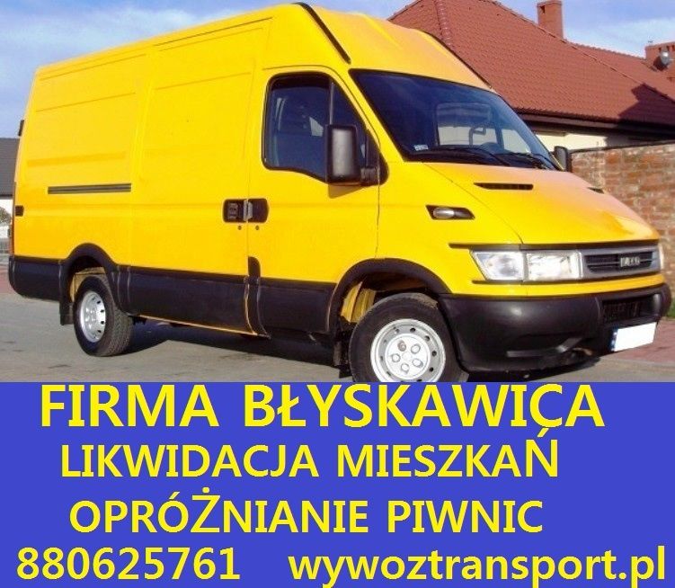 Opróżnianie mieszkań/Sprzątanie piwnic/TRANSPORT/ DARMOWY odbiór mebli