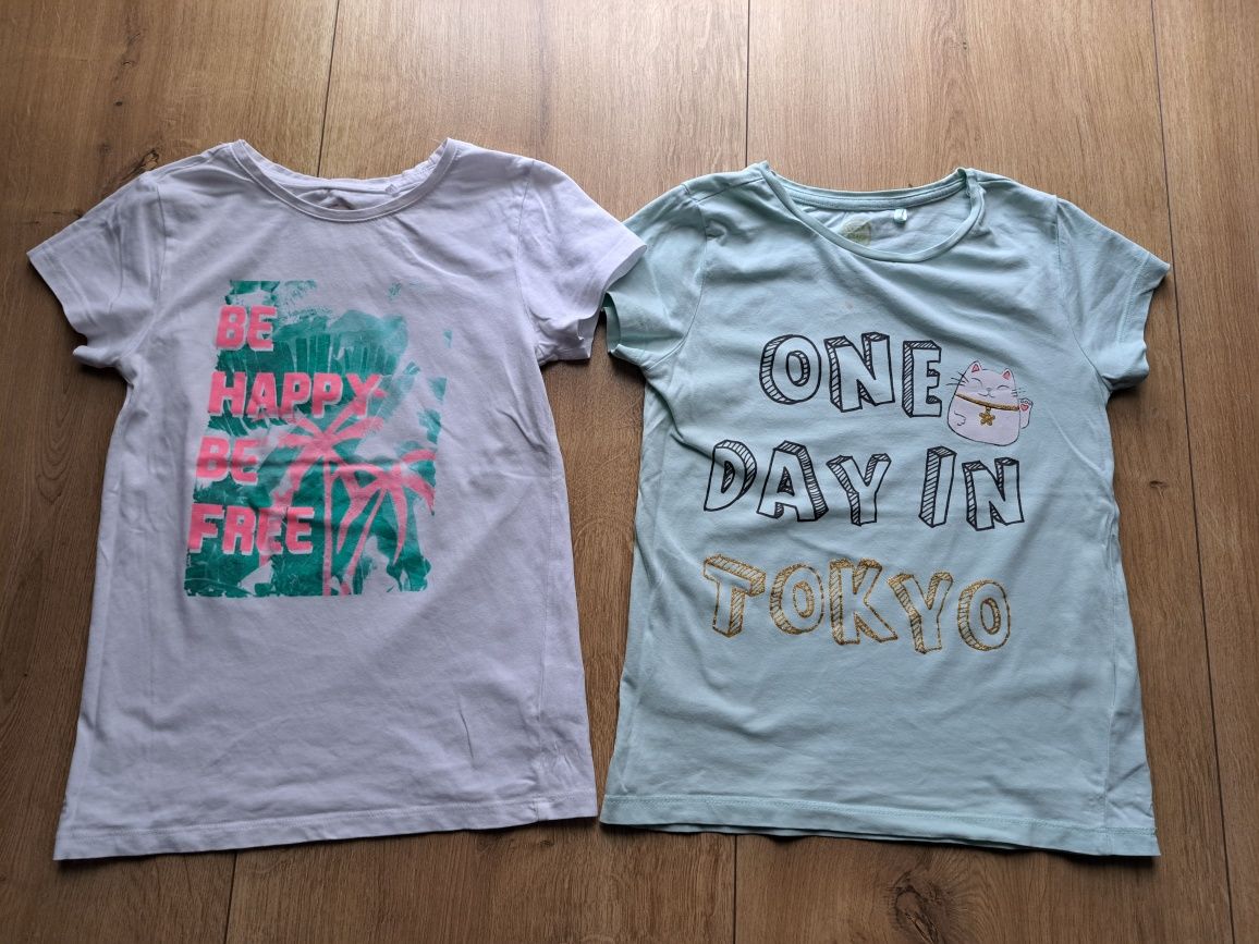 Cool club bluzki tokyo kot palmy T-shirt krótki rękaw rozm 140