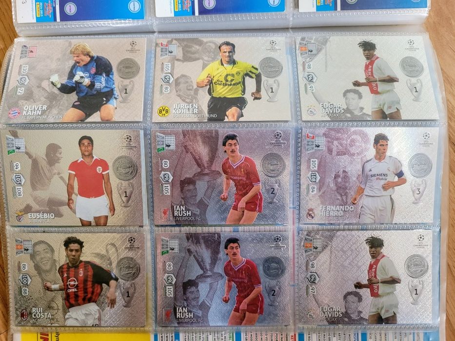 Panini Legends- zestaw 9 kart