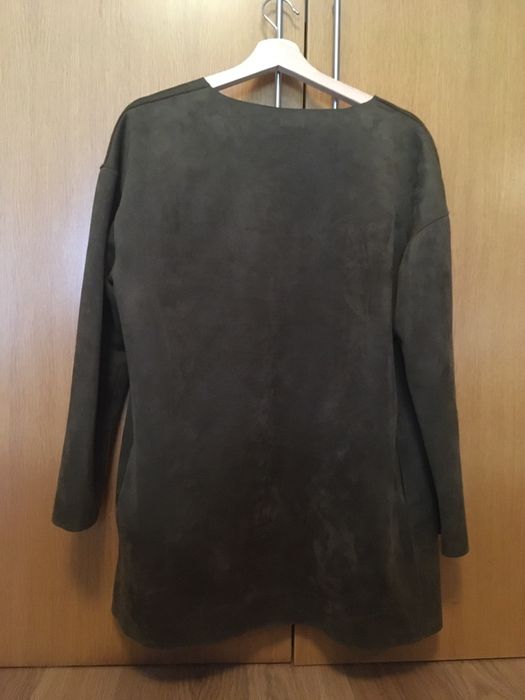 Casaco camurça verde seco/laranja LXL