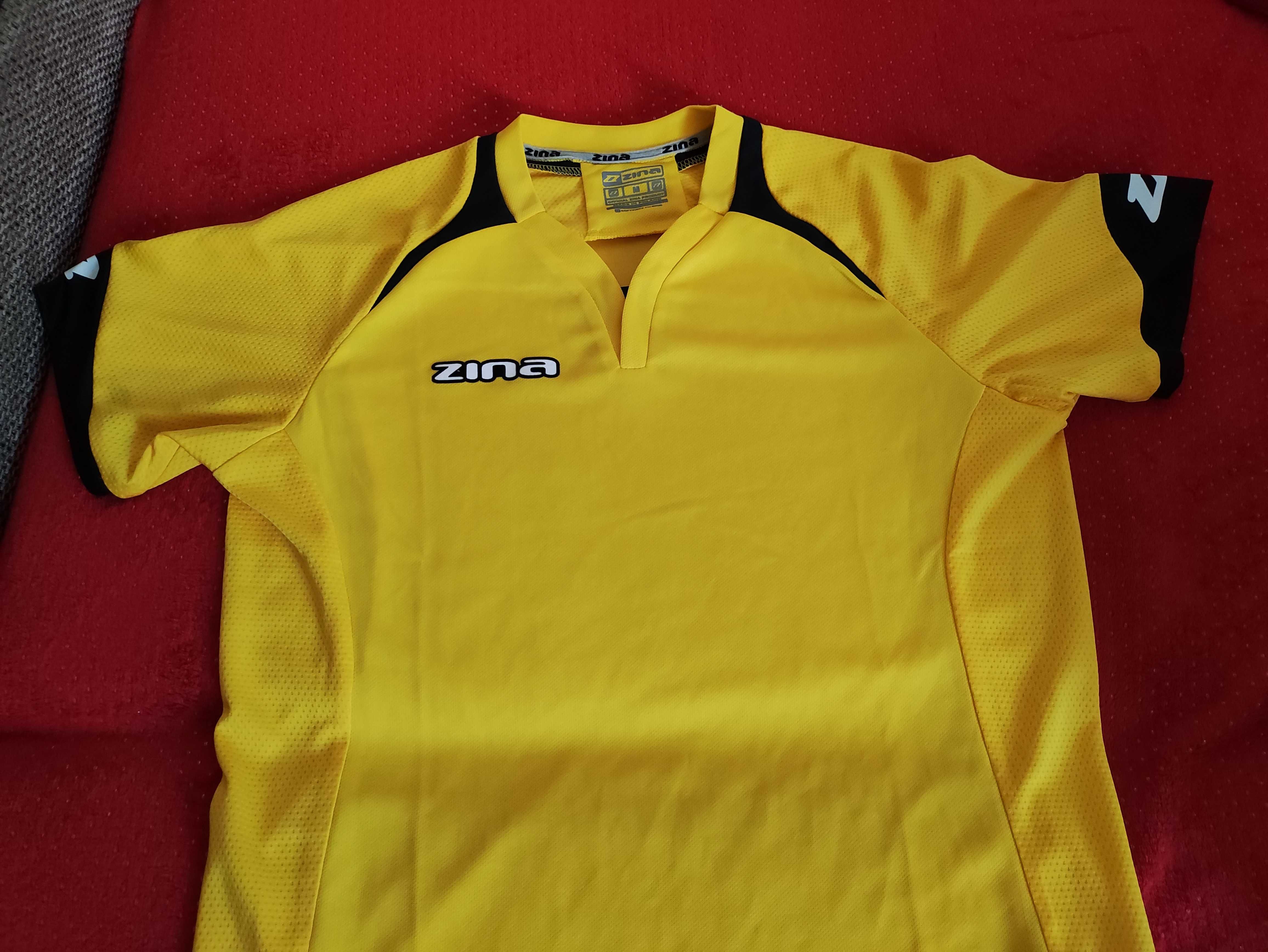 Koszulka Piłkarska Zina Contrado żółta krótki rękaw M t-shirt