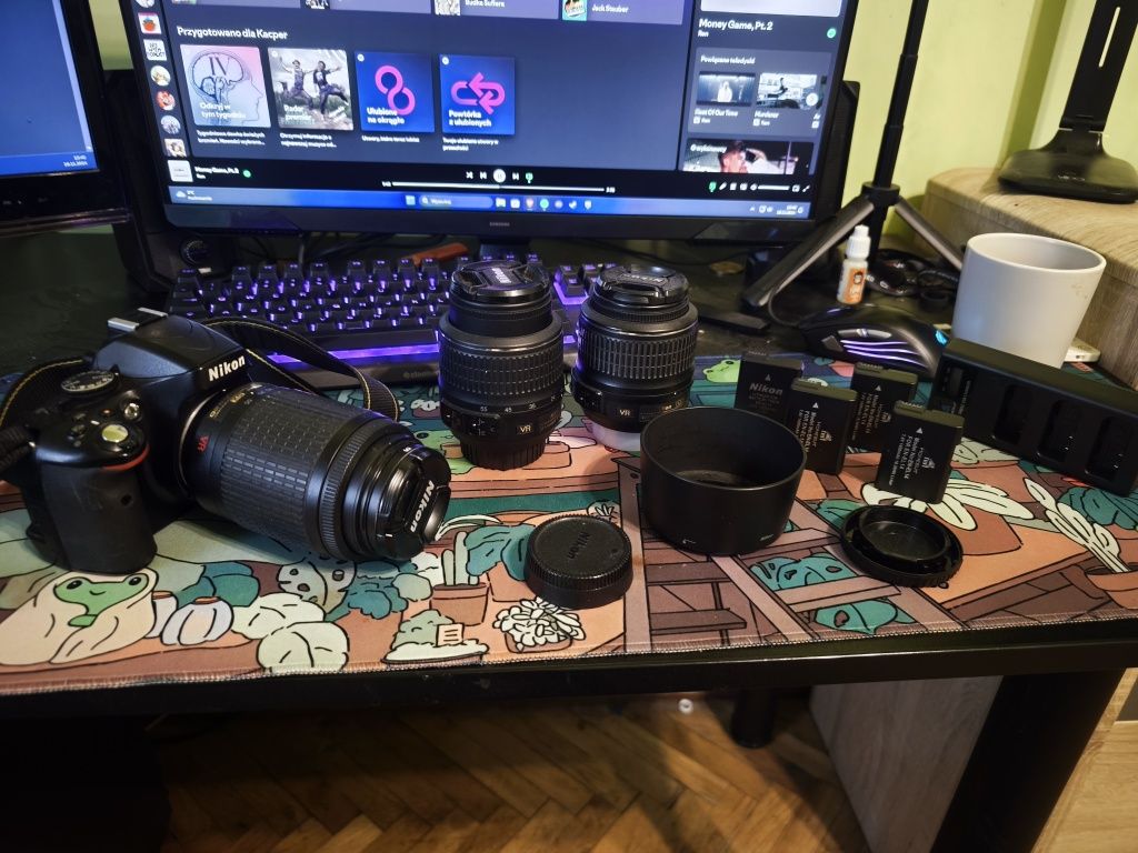 Nikon D5100 cały zestaw