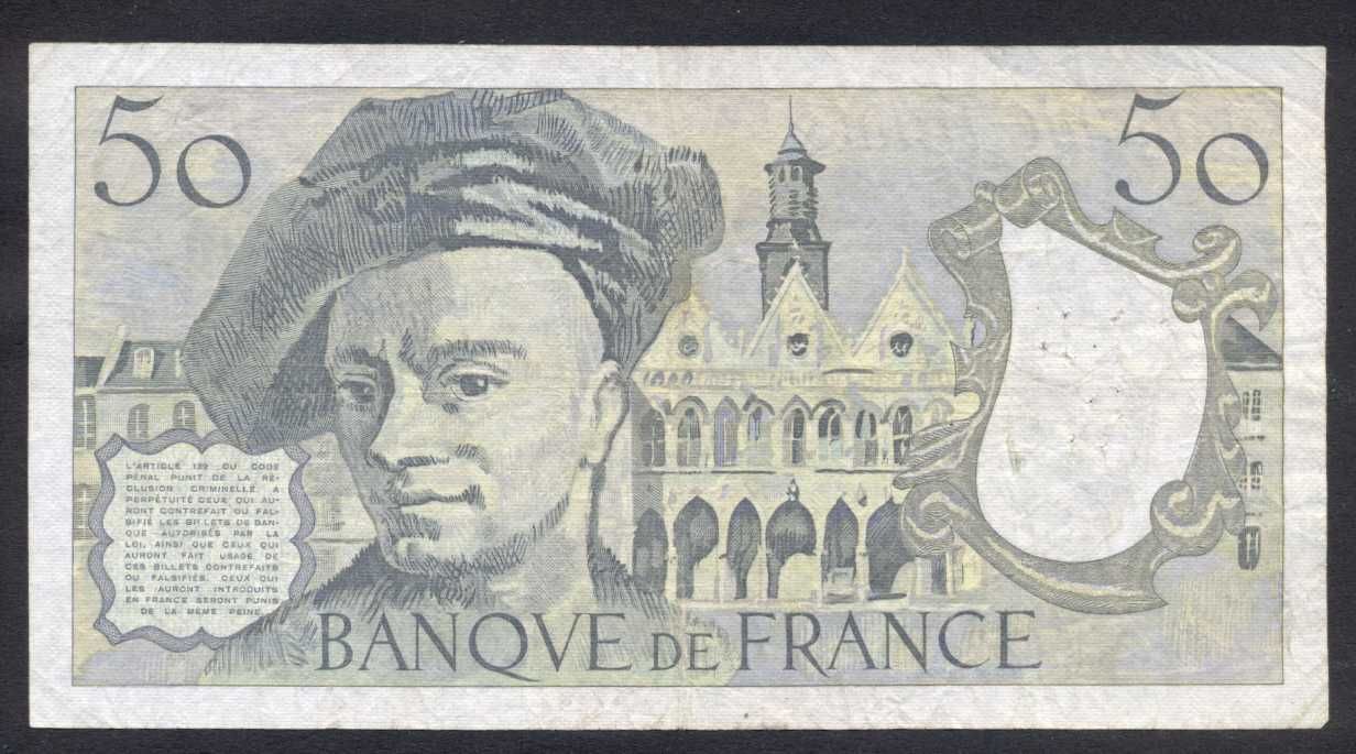Banknot Francja 50 Franków 1987 r