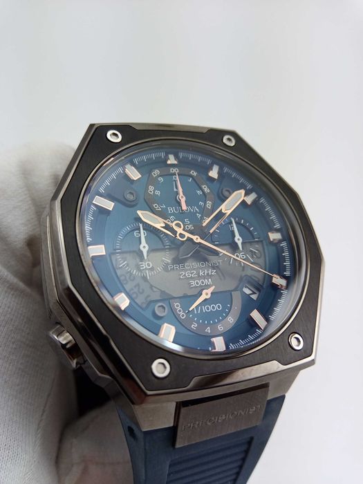 Суперточные мужские часы Bulova 98B357, 262 кГц, точностью 1/1000 сек
