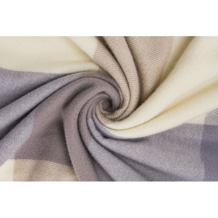 dwustronny szalik damski z frędzlami - peterson