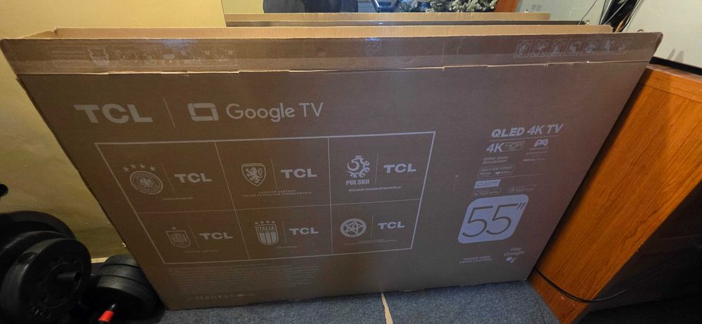 Telewizor TCL 55T7B 55" QLED 4K Google TV Dolby Vision Dolby Atmos