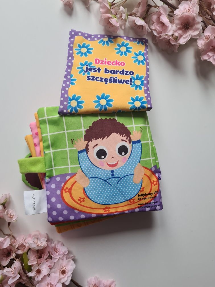 Książeczka sensoryczna odkrywam części ciała Jolly Baby 6mcy