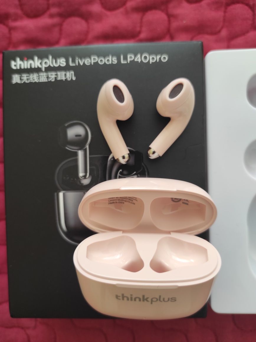 Навушники Lenovo lp40 Pro pink