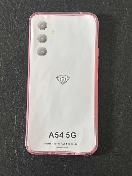 Etui plecki na Samsung Galaxy A54 brokatowe serce różowe