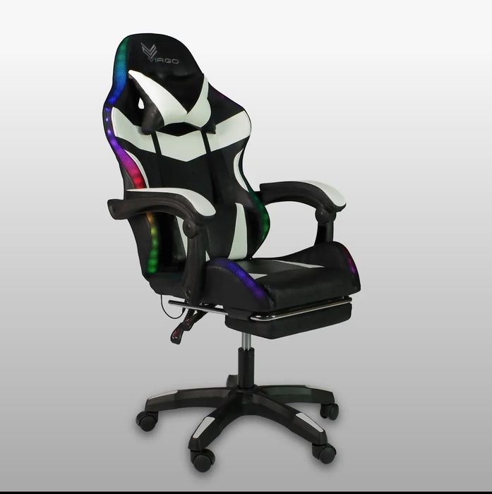 Комп'ютерне геймерське крісло з LED-підсвіткою Virgo Vecotti GT PRO