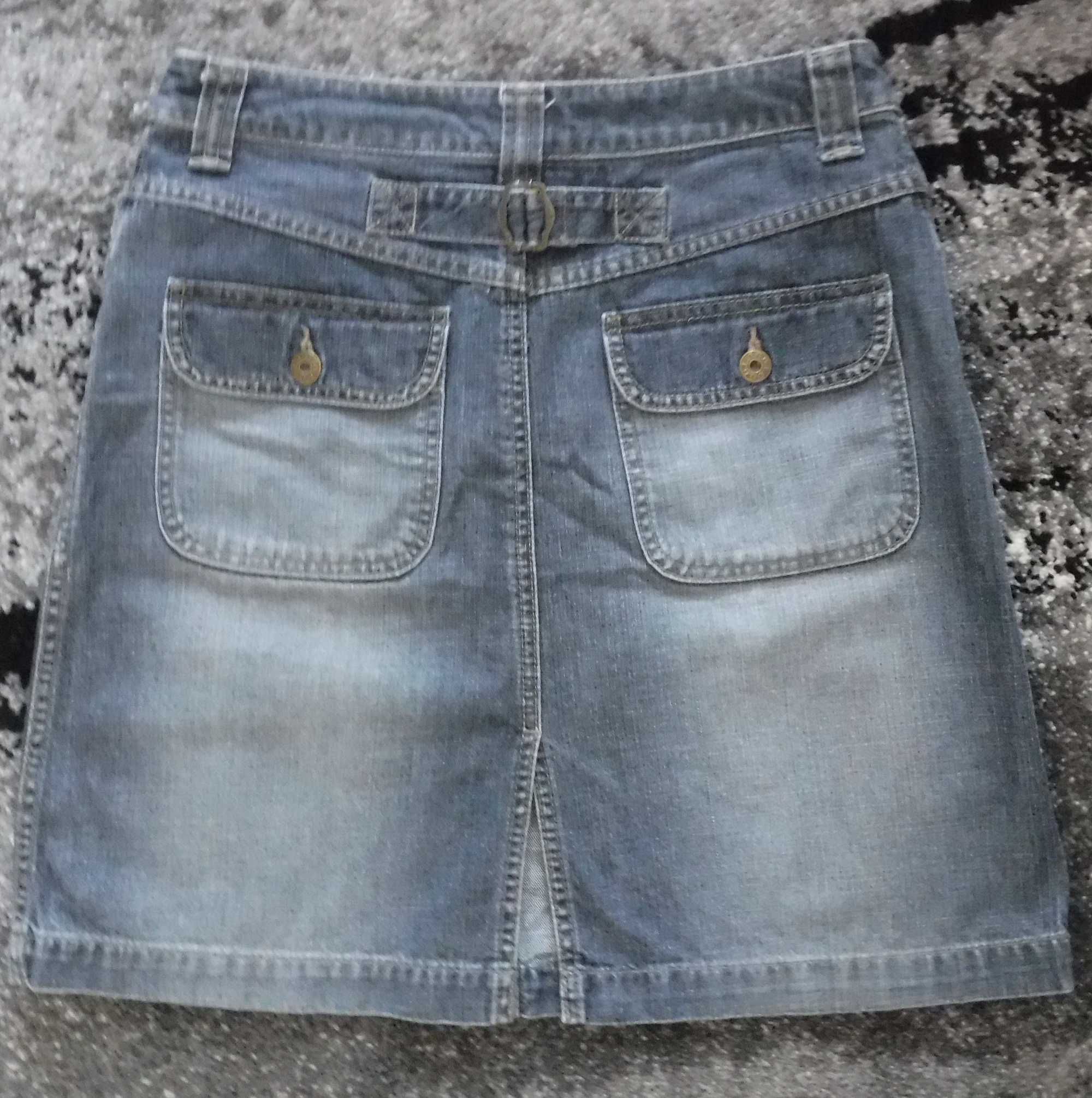Spódnica jeansowa H&M granatowa roz 38