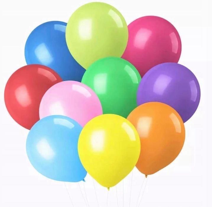 Balony Mix Kolorów Duże Komunia Wesele Ślub Przyjęcie Urodziny 100Szt