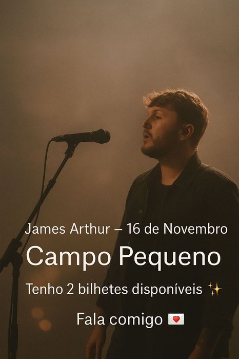 2 Bilhetes James Arthur
