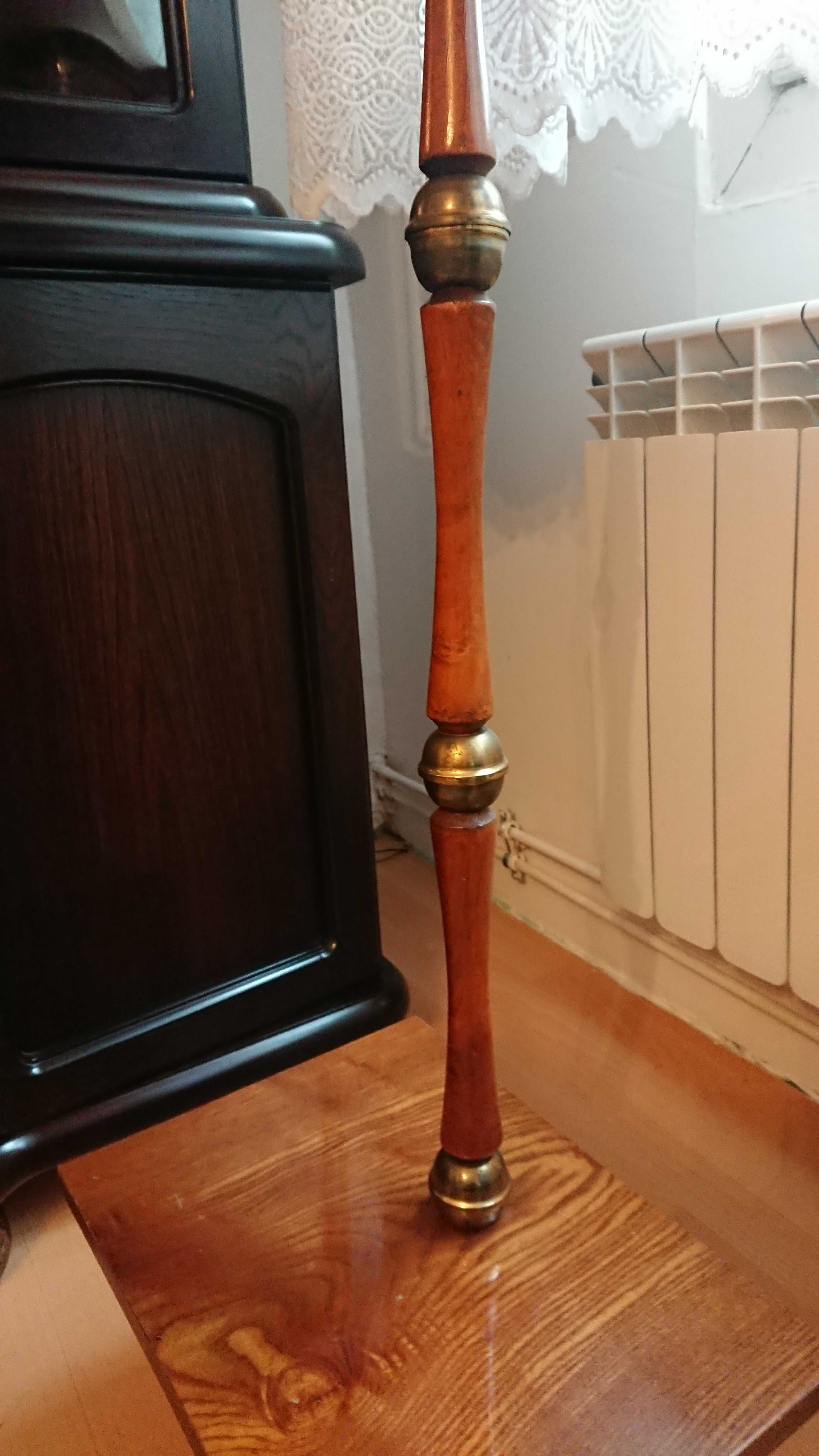 Lampa stojąca z abażurem klasyczna stylowa