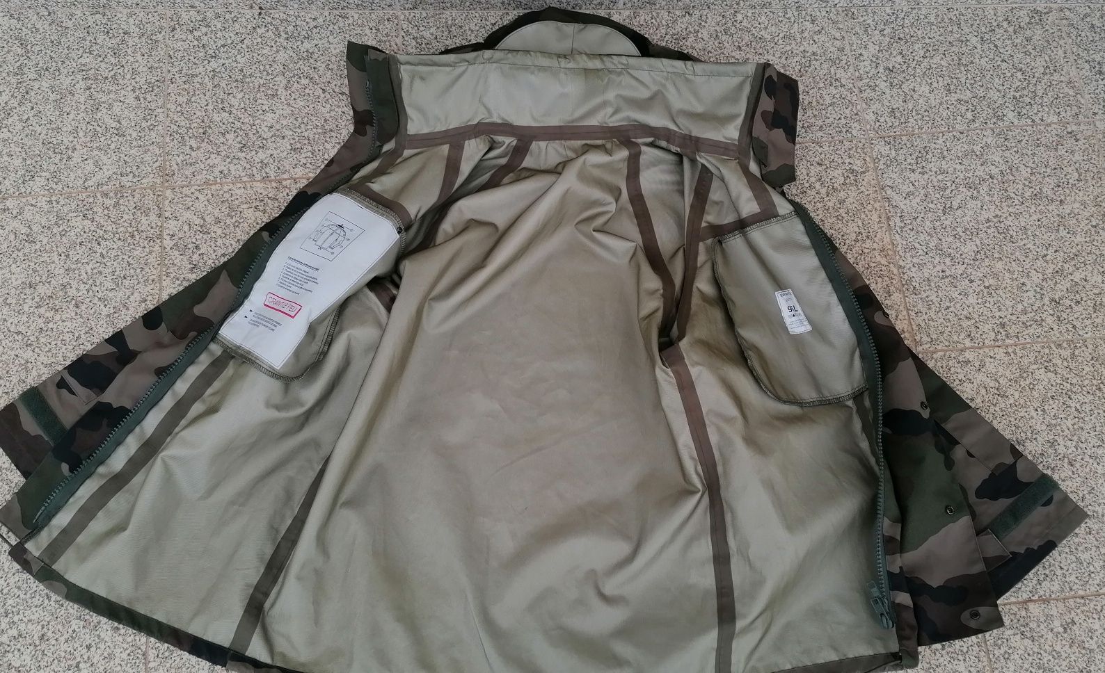 Casaco Gore tex militar camuflado caça