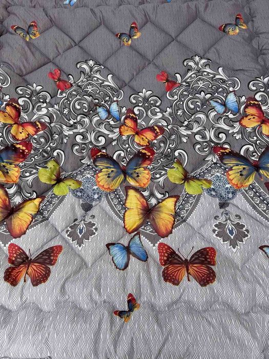 Тёплое одеяло из овечьей шерсти полуторное 150х215 ковдра зимова