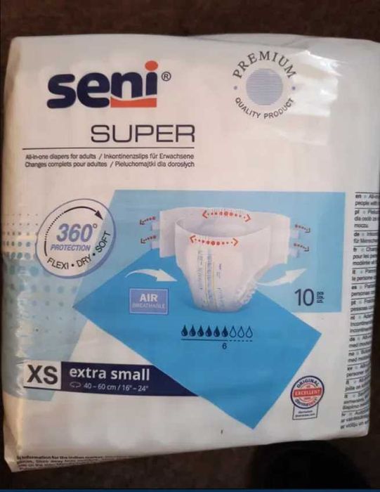 Pieluchomajtki Super Seni XS 10 sztuk x 1