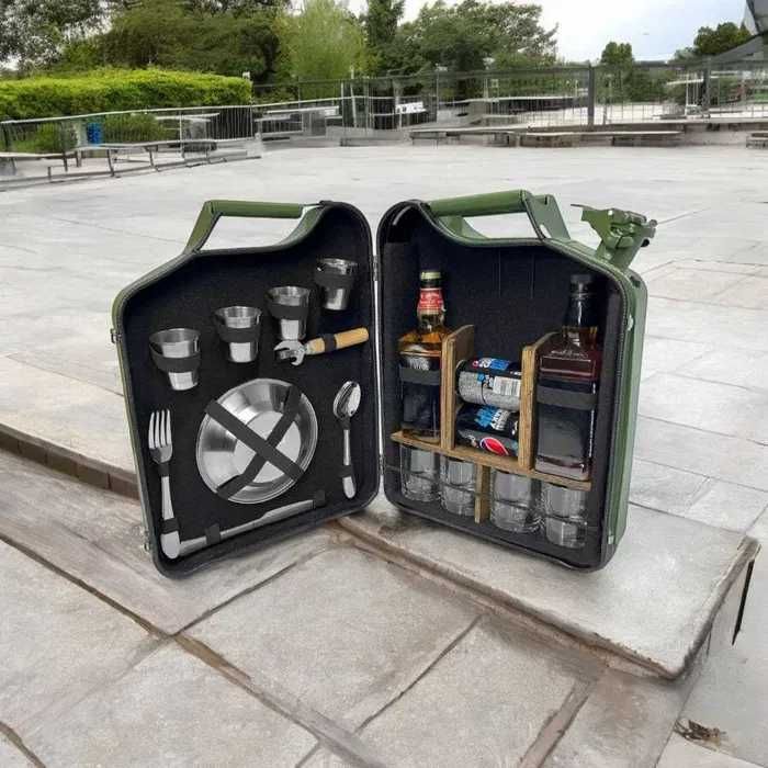 Подарункові набори каністра-бар для чоловіка військового