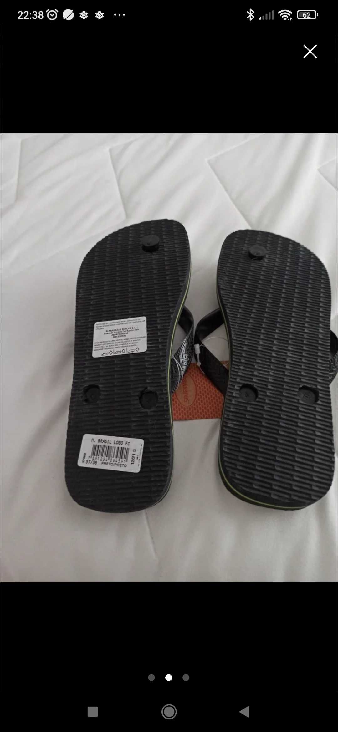 Chinelos havaianas pretas