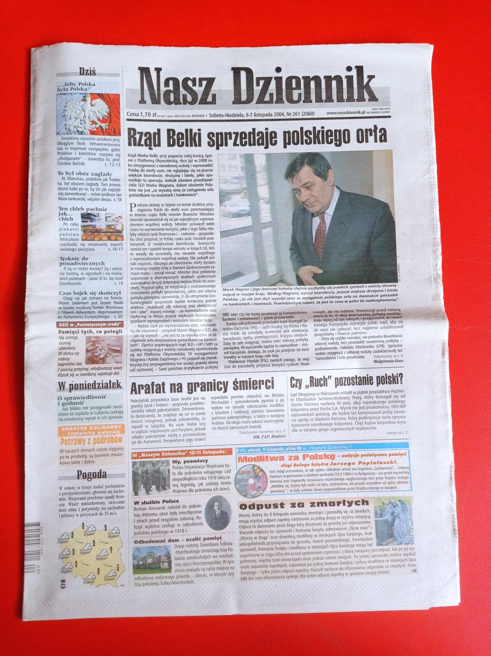 Nasz Dziennik, nr 261/2004, 6-7 listopada 2004