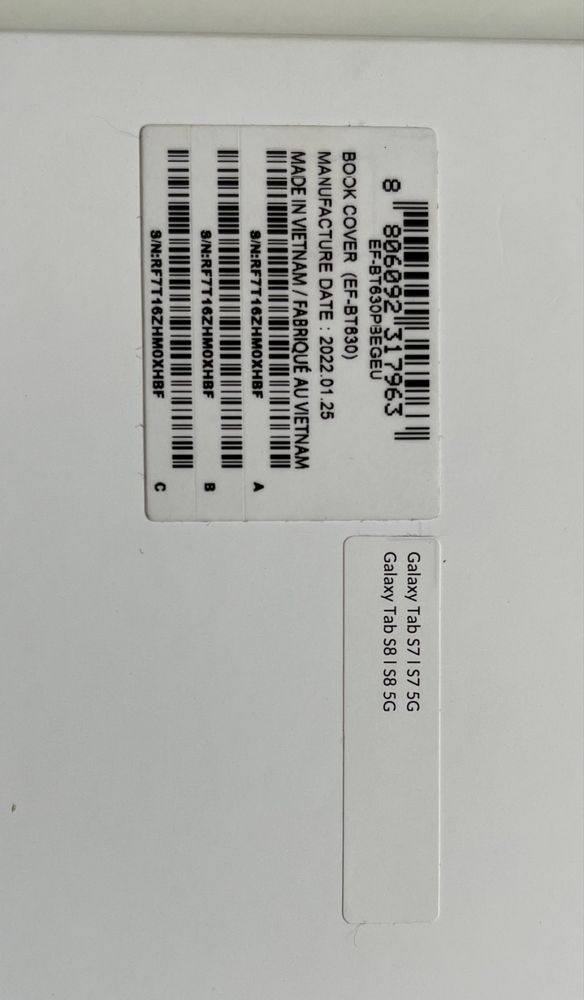 Samsung book cover galaxy tab s7 s8 ekran 11”