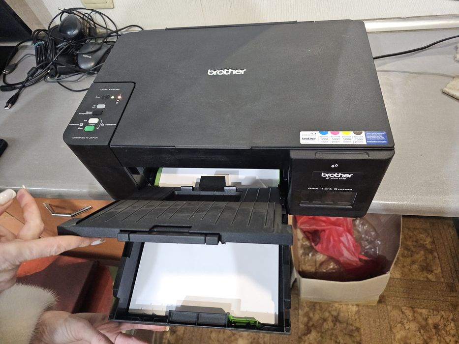 БФП A4 кол. Brother DCP-T420W з Wi-Fi МФУ, принтер, ксерокс, друк фото