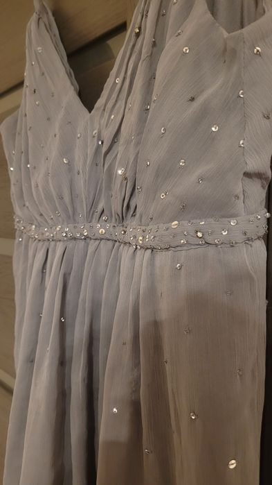 Tunika bluzka odcinana pod biustem luźna elegancka z ramiączkami