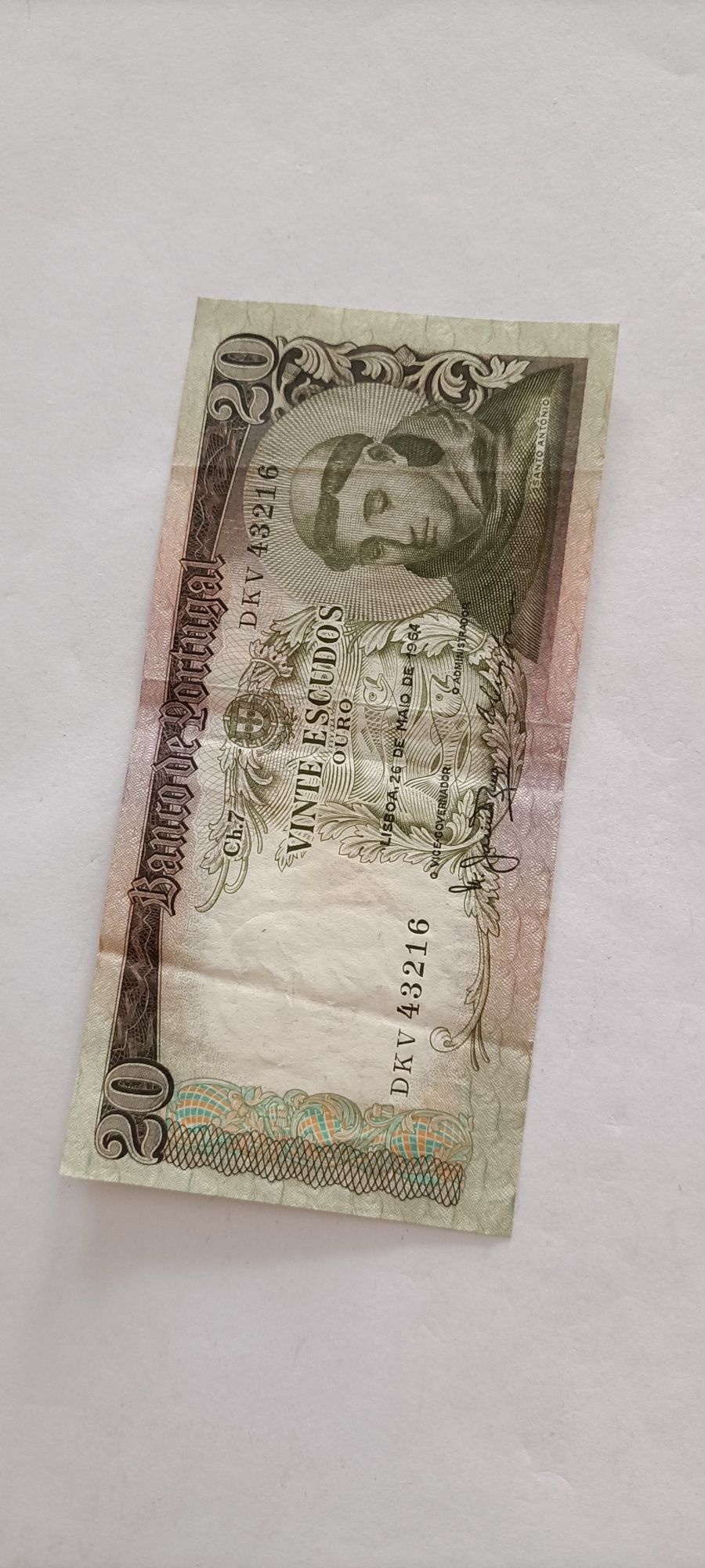 Nota de 20$00 Santo António