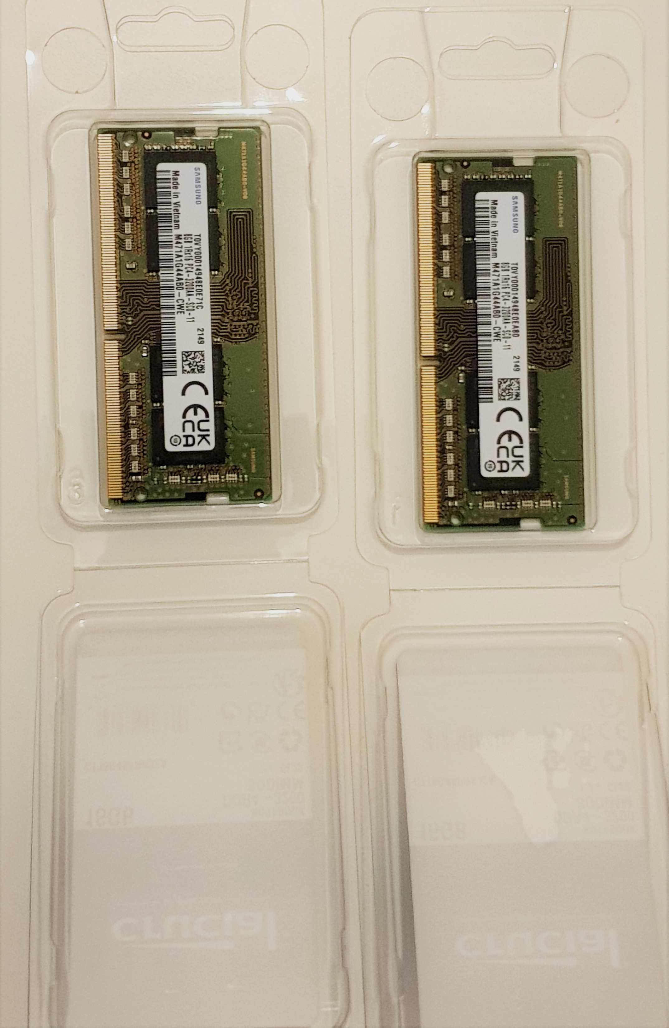 Memórias RAM DDR4 SAMSUNG para computador portátil