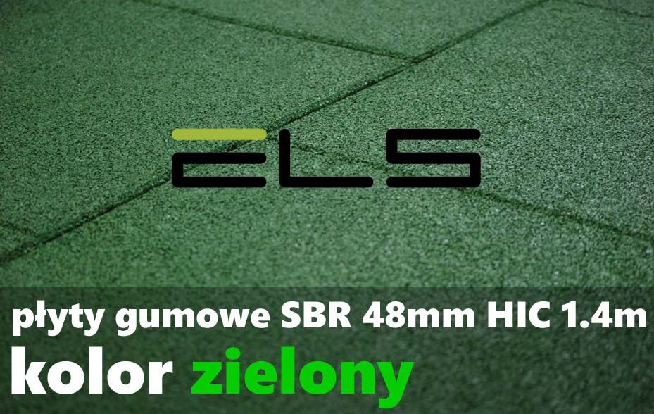 Płyty gumowe amortyzujące 50mm upadek 1,5m SZARE jednobarwne TUV PZH