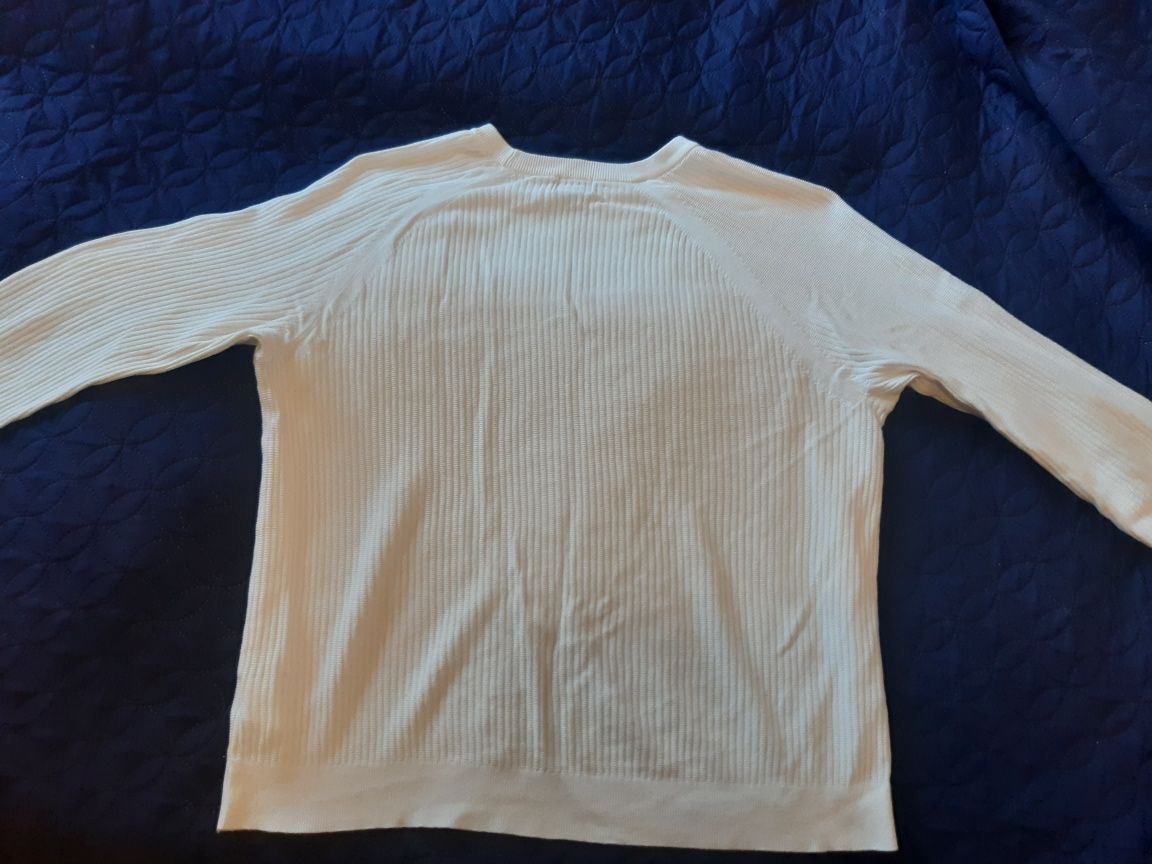 Bluza męska biała XL H&M Muscle fit