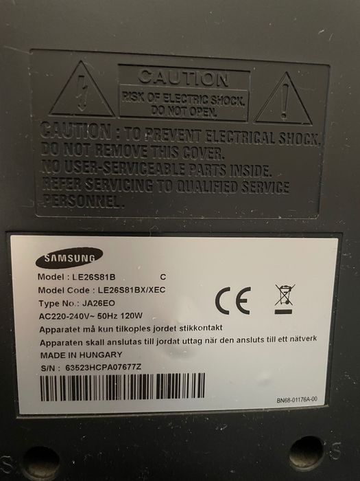 TV LCD Samsung 26” LE26S81B