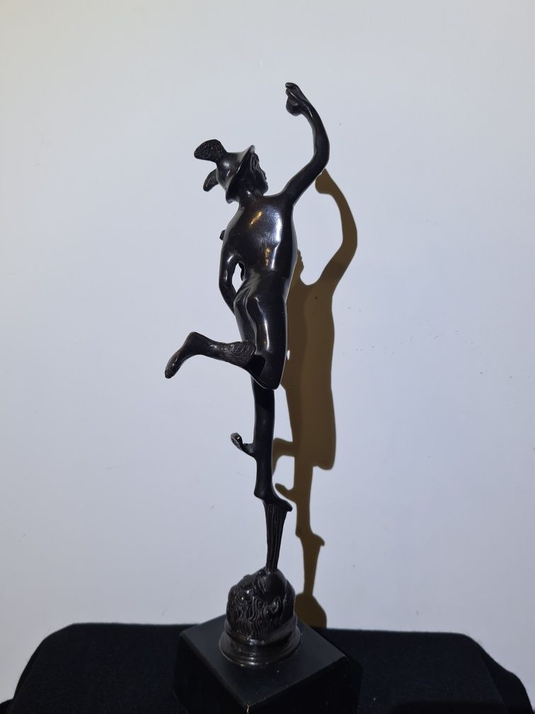 Figura z brązu Hermesa 42 cm, patron interesów,  figurka ozdobna