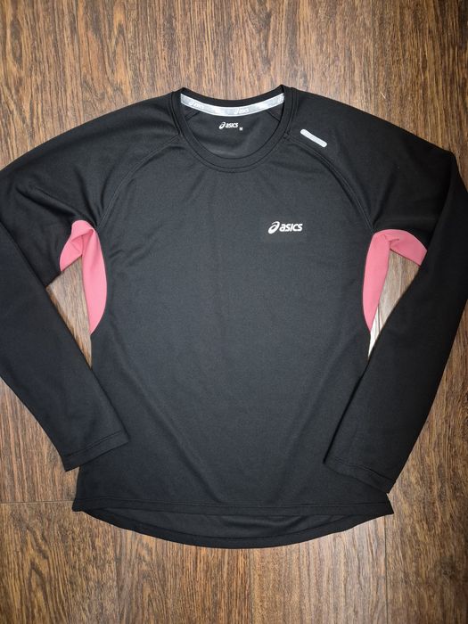 Asics damska czarna bluzka treningowa na długi rękaw rozmiar M