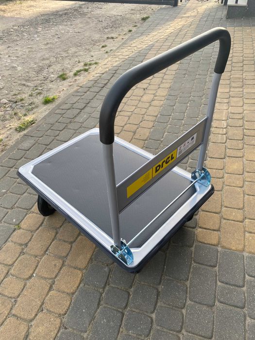 Nowy Wózek transportowy platformowy 350kg Drel Pompowane koła