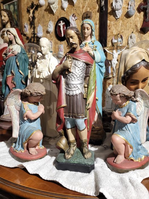 Stara gipsowa figurka Święty Donatus