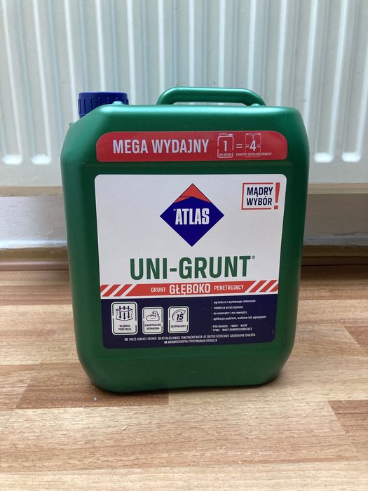 Atlas UNI-GRUNT grunt głęboko penetrujący 5l 4 kanister