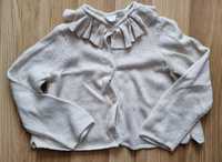 Sweter rozpinany ZARA 110 cm beżowy