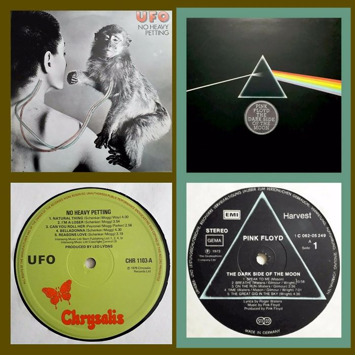 Lp Ufo 1976, Pink Floyd 1973, Geordie 1973