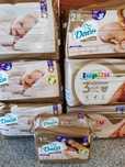 8 nowych paczek pampersów Dada Extra  Care Lupilu