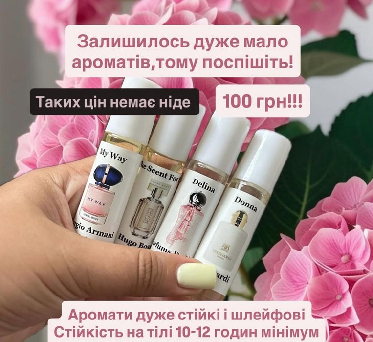 Розпродаж масляних парфумів!
