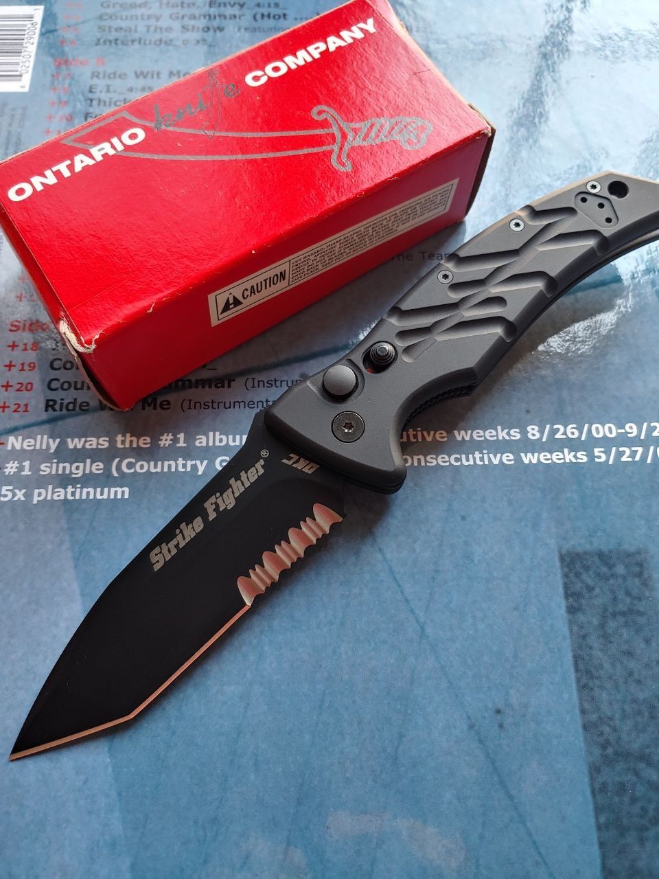 Нож автомат американский Ontario Strike Tanto Cold made in USA