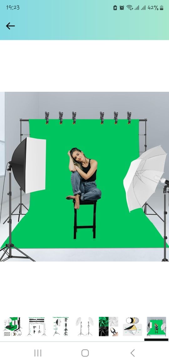 Set de iluminación para fotografia