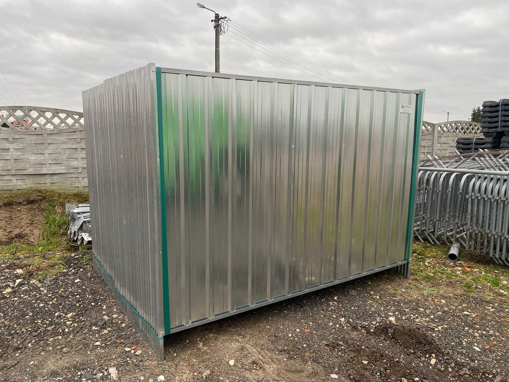 Panel Pełny Ogrodzenie budowlane przestawne Płot blacha trapezowa 2,9m