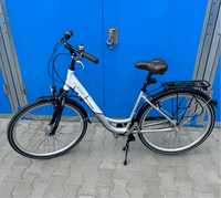 Lekki aluminiowy rower miejski Curtis Premium  z niemiec biały 28’
