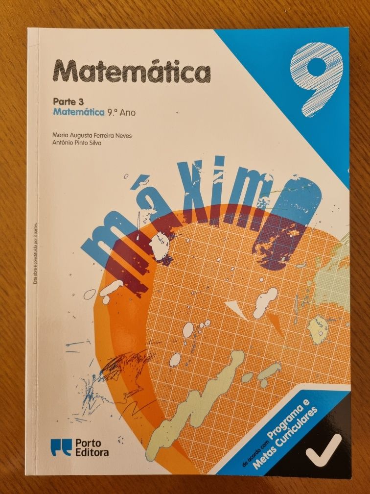 Livros escolares matemática 9° ano