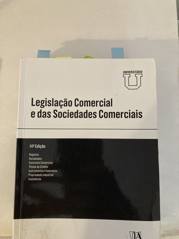 Legislação Comercial e das Sociedades Comerciais